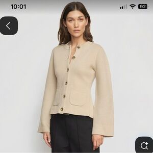 Modern Citizen Eames Cotton-wool button cardigan - medium.